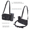 حقيبة خصر للصيد متعددة الوظائف بكتف واحد قابلة للتنفس