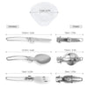 Lixada Camping Cookware Mess Kit