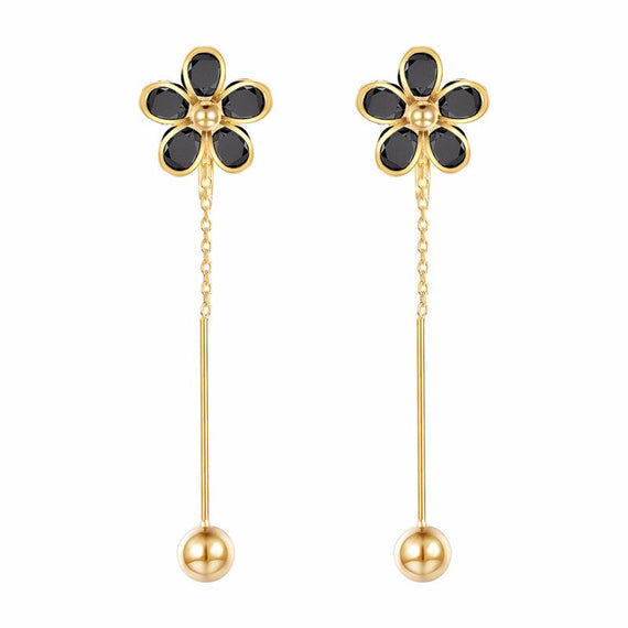 Yoursfs Premium Non Pierced Dangle Earrings - Black