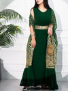 Round Neck Sleeveless Belted Dress and Elegant Tunic Set
