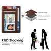 حامل بطاقات الائتمان Fintie RFID وحافظات بطاقات بسيطة ومنظمات للأموال ومحفظة جيب أمامية للرجال والنساء