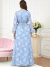 Golden Lace Belt Design Single Breasting Dress and Outerwear Suit
