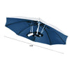 Foldable Outdoor Sports Golf Fishing Hunting Camping Sun Brolly Umbrella Hat Cap Blue