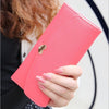 New Fashion Cute Women Girl PU Purse Candy Color Wallet Clutch Bag Watermelon Red