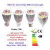 B22 9W COB LED بقعة ضوء المصباح الكهربي توفير الطاقة العالية 85-265 فولت