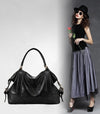 Fashion Women Handbag European Style PU Leather Large Capacity Messenger Bag Black/Brown/Burgundy
