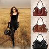 Fashion Women Handbag European Style PU Leather Large Capacity Messenger Bag Black/Brown/Burgundy