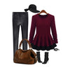Fashion Women Handbag European Style PU Leather Large Capacity Messenger Bag Black/Brown/Burgundy