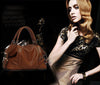 Fashion Women Handbag European Style PU Leather Large Capacity Messenger Bag Black/Brown/Burgundy