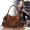 Fashion Women Handbag European Style PU Leather Large Capacity Messenger Bag Black/Brown/Burgundy