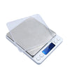 High Accuracy Mini Electronic Digital Platform Jewelry Scale Weighing Balance with Two Trays Portable 500g/0.01g Counting Function Blue LCD g/ct/dwt/ozt/oz/gn