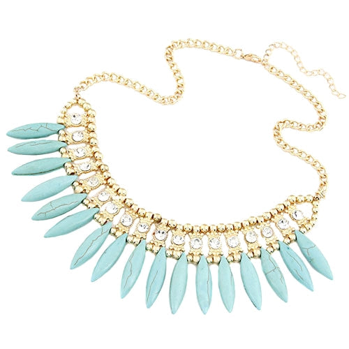 أزياء سلسلة قلادة القلادة القلادة مكتنزة مريلة للنساء الفتيات