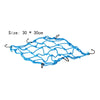 Bike Net Motorcycle Accessories 6 Hooks Fuel Tank Luggage Helmet Bungee Web 30*30cm