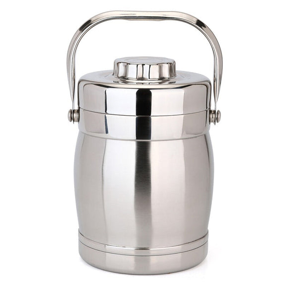 MCST-1.5L Premium Double Insulation Lunch Box - Silver