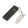 Outdoor Portable Water Resistant Travel Survival Magnesium Stone Flint Fire Starter Lighter Maker Kit with LED Flashlight Compass