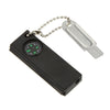 Outdoor Portable Water Resistant Travel Survival Magnesium Stone Flint Fire Starter Lighter Maker Kit with LED Flashlight Compass